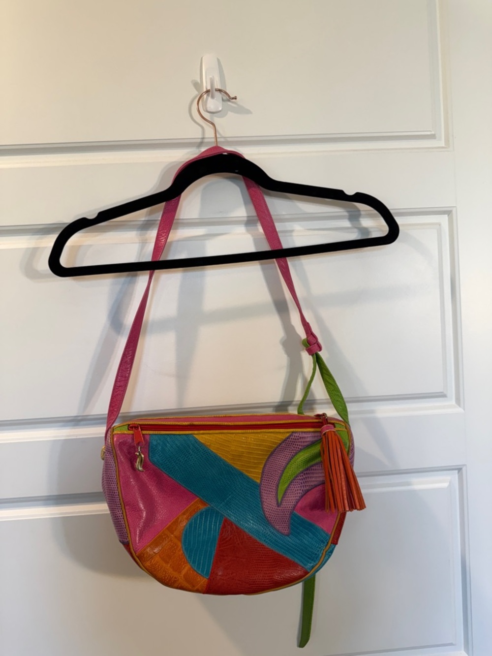 Sharif vintage 80’s colorblock bag - Picture 3 of 9